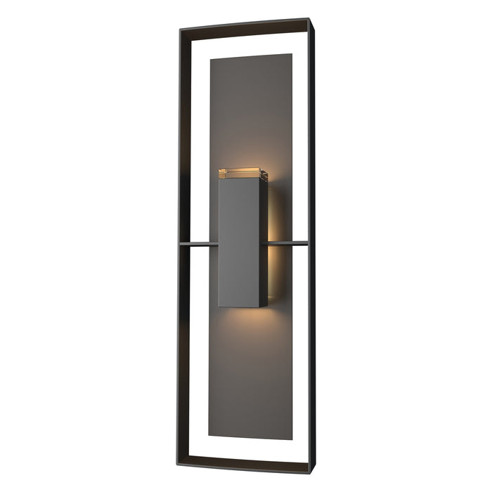 Shadow Box Tall Outdoor Sconce in Coastal Black with Coastal Oil Rubbed Bronze Accent - 302607-SKT-80-14-ZM0546 by Hubbardton Forge