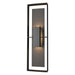 Shadow Box Tall Outdoor Sconce in Coastal Black with Coastal Oil Rubbed Bronze Accent - 302607-SKT-80-14-ZM0546 by Hubbardton Forge