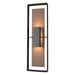 Shadow Box Tall Outdoor Sconce in Coastal Black with Coastal Bronze Accent - 302607-SKT-80-75-ZM0546 by Hubbardton Forge