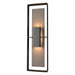 Shadow Box Tall Outdoor Sconce in Coastal Black with Coastal Dark Smoke Accent - 302607-SKT-80-77-ZM0546 by Hubbardton Forge