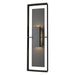 Shadow Box Tall Outdoor Sconce in Coastal Black with Coastal Black Accent - 302607-SKT-80-80-ZM0546 by Hubbardton Forge