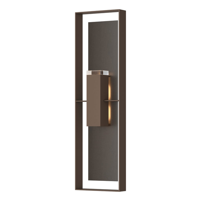 Shadow Box Extra Tall Sconce in Coastal Bronze with Coastal Oil Rubbed Bronze Accent - 302608-SKT-75-14-ZM0736 by Hubbardton Forge