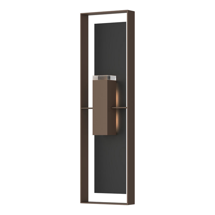 Shadow Box Extra Tall Sconce in Coastal Bronze with Coastal Black Accent - 302608-SKT-75-80-ZM0736 by Hubbardton Forge