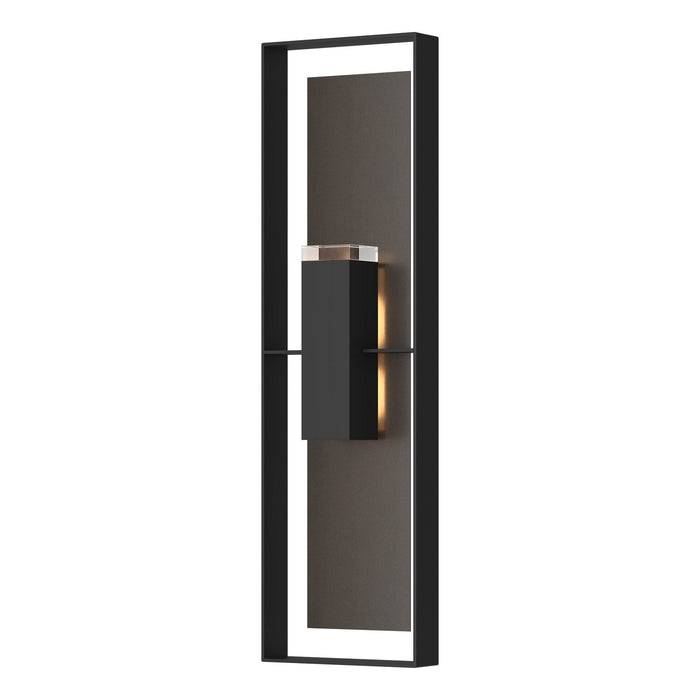 Shadow Box Extra Tall Sconce in Coastal Black with Coastal Oil Rubbed Bronze Accent - 302608-SKT-80-14-ZM0736 by Hubbardton Forge