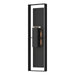 Shadow Box Extra Tall Sconce in Coastal Black with Coastal Black Accent - 302608-SKT-80-80-ZM0736 by Hubbardton Forge