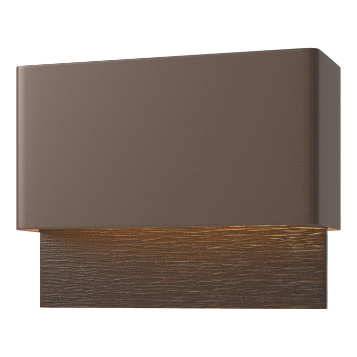 Stratum Dark Sky Friendly LED Outdoor Sconce in Coastal Bronze with Coastal Oil Rubbed Bronze Accent - 302630-LED-75-14 by Hubbardton Forge