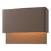 Stratum Dark Sky Friendly LED Outdoor Sconce in Coastal Bronze with Coastal Bronze Accent - 302630-LED-75-75 by Hubbardton Forge