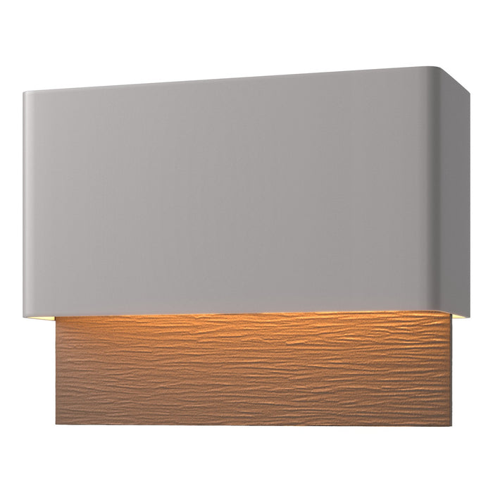 Stratum Dark Sky Friendly LED Outdoor Sconce in Coastal Burnished Steel with Coastal Bronze Accent - 302630-LED-78-75 by Hubbardton Forge