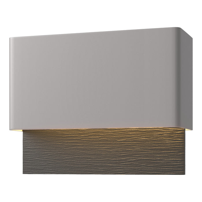 Stratum Dark Sky Friendly LED Outdoor Sconce in Coastal Burnished Steel with Coastal Black Accent - 302630-LED-78-80 by Hubbardton Forge