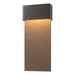 Stratum Large Dark Sky Friendly LED Outdoor Sconce in Coastal Oil Rubbed Bronze with Coastal Bronze Accent - 302632-LED-14-75 by Hubbardton Forge