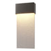 Stratum Large Dark Sky Friendly LED Outdoor Sconce in Coastal Oil Rubbed Bronze with Coastal Burnished Steel Accent - 302632-LED-14-78 by Hubbardton Forge