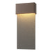 Stratum Large Dark Sky Friendly LED Outdoor Sconce in Coastal Bronze with Coastal Natural Iron Accent - 302632-LED-75-20 by Hubbardton Forge