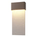 Stratum Large Dark Sky Friendly LED Outdoor Sconce in Coastal Bronze with Coastal Burnished Steel Accent - 302632-LED-75-78 by Hubbardton Forge