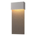 Stratum Large Dark Sky Friendly LED Outdoor Sconce in Coastal Burnished Steel with Coastal Dark Smoke Accent - 302632-LED-78-77 by Hubbardton Forge