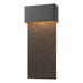 Stratum Large Dark Sky Friendly LED Outdoor Sconce in Coastal Black with Coastal Oil Rubbed Bronze Accent - 302632-LED-80-14 by Hubbardton Forge