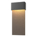 Stratum Large Dark Sky Friendly LED Outdoor Sconce in Coastal Black with Coastal Dark Smoke Accent - 302632-LED-80-77 by Hubbardton Forge