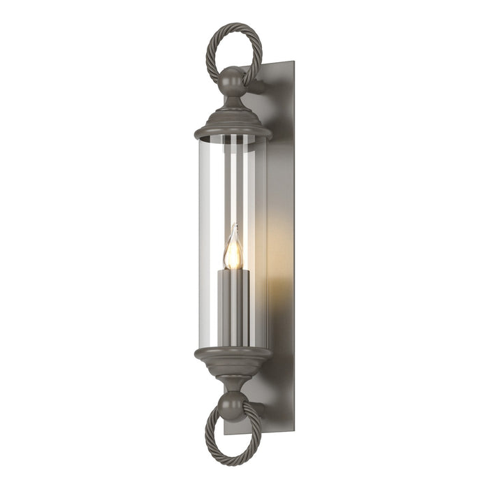 Cavo Large Outdoor Wall Sconce in Coastal Dark Smoke - 303080-SKT-77-ZM0034 by Hubbardton Forge