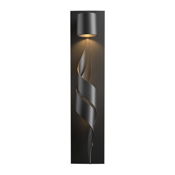 Flux Dark Sky Friendly Outdoor Sconce in Coastal Black - 303090-SKT-80 by Hubbardton Forge