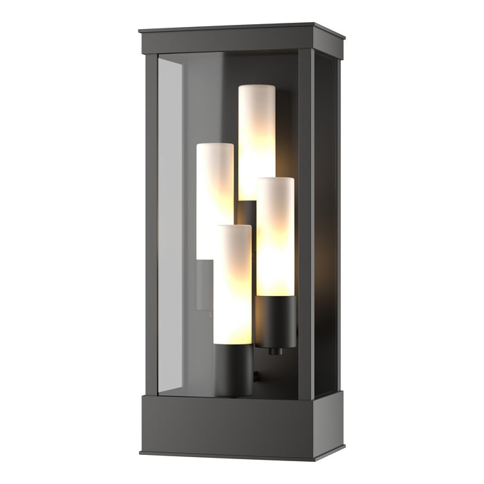 Portico Large Outdoor Sconce in Coastal Oil Rubbed Bronze - 304330-SKT-14-GG0392 by Hubbardton Forge