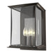 Kingston Outdoor Large Sconce in Coastal Dark Smoke with Translucent Vintage Platinum Accent - 304842-SKT-77-81-ZM0084 by Hubbardton Forge