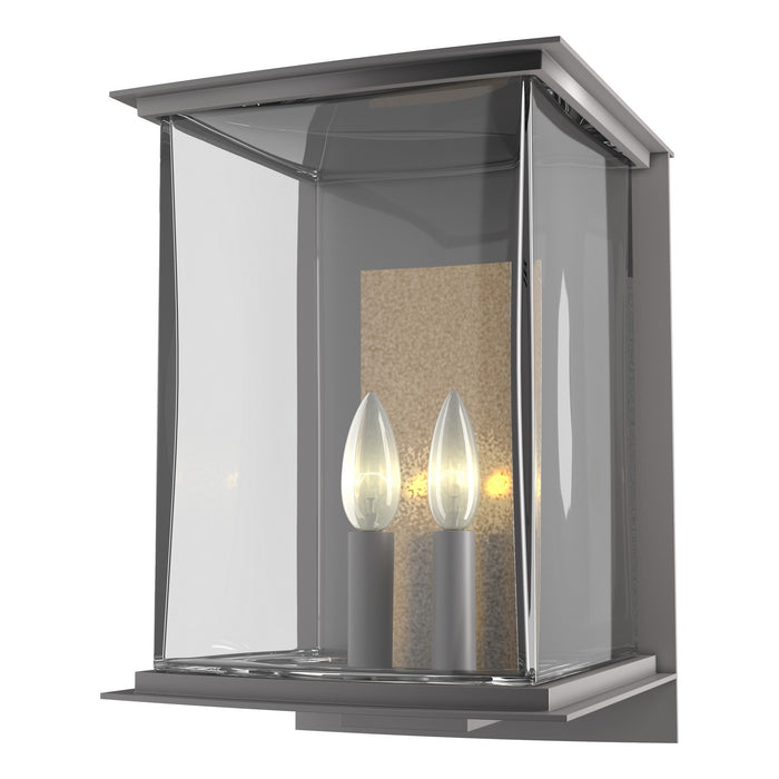 Kingston Outdoor Large Sconce in Coastal Burnished Steel with Translucent Soft Gold Accent - 304842-SKT-78-83-ZM0084 by Hubbardton Forge