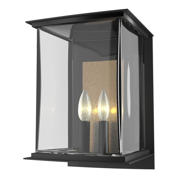 Kingston Outdoor Large Sconce in Coastal Black with Translucent Soft Gold Accent - 304842-SKT-80-83-ZM0084 by Hubbardton Forge