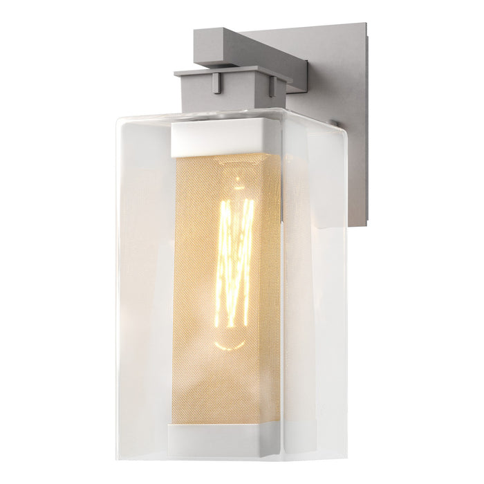 Polaris Outdoor Medium Sconce in Coastal Burnished Steel with Coastal Silver Accent - 304852-SKT-78-72-ZM0093 by Hubbardton Forge