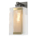 Polaris Outdoor Large Sconce in Coastal Natural Iron with Coastal Gold Accent - 304854-SKT-20-70-ZM0707 by Hubbardton Forge