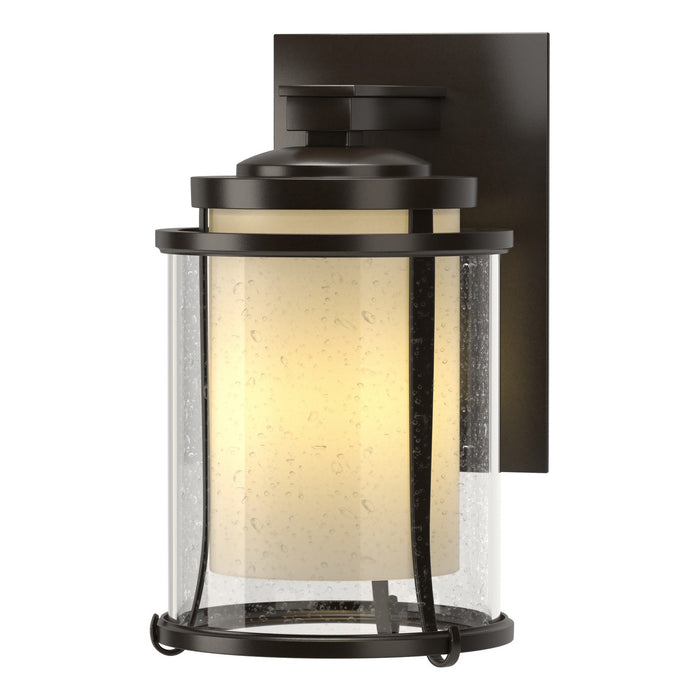 Meridian Small Outdoor Sconce in Coastal Oil Rubbed Bronze - 305605-SKT-14-ZS0296 by Hubbardton Forge