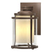 Meridian Small Outdoor Sconce in Coastal Bronze - 305605-SKT-75-ZS0296 by Hubbardton Forge