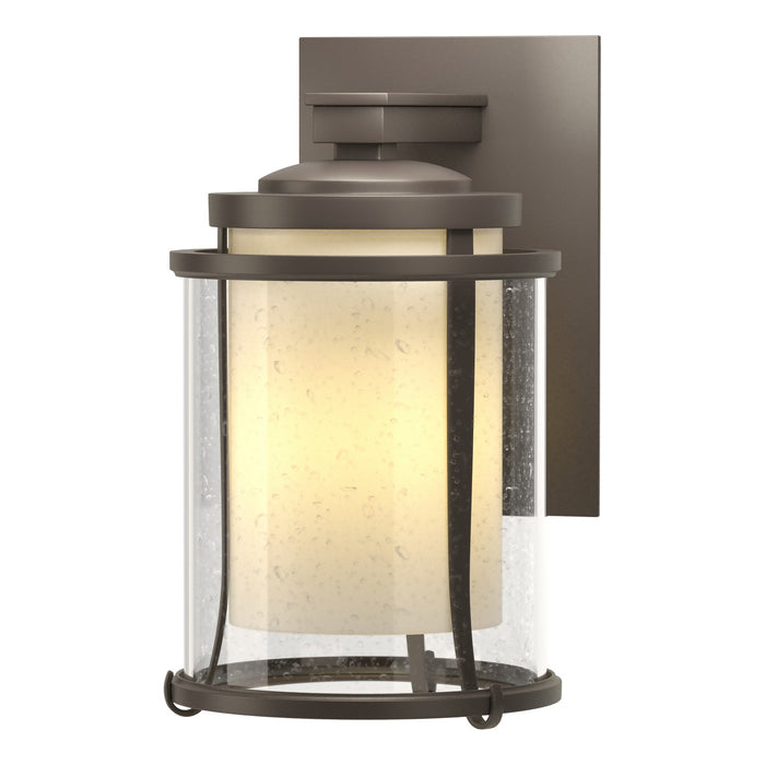 Meridian Small Outdoor Sconce in Coastal Dark Smoke - 305605-SKT-77-ZS0296 by Hubbardton Forge