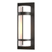 Banded Large Outdoor Sconce in Coastal Oil Rubbed Bronze - 305894-SKT-14-GG0037 by Hubbardton Forge