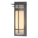 Banded with Top Plate Extra Large Outdoor Sconce in Coastal Burnished Steel - 305995-SKT-78-GG0240 by Hubbardton Forge