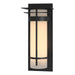 Banded with Top Plate Extra Large Outdoor Sconce in Coastal Black - 305995-SKT-80-GG0240 by Hubbardton Forge