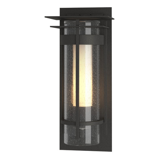 Torch Small Outdoor Sconce with Top Plate in Coastal Natural Iron - 305996-SKT-20-ZS0654 by Hubbardton Forge