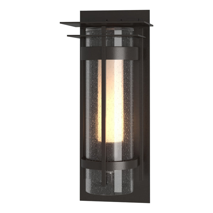 Torch with Top Plate Outdoor Sconce in Coastal Oil Rubbed Bronze - 305997-SKT-14-ZS0655 by Hubbardton Forge