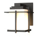 Tourou Small Outdoor Sconce in Coastal Oil Rubbed Bronze - 306006-SKT-14-GG0110 by Hubbardton Forge