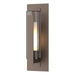 Vertical Bar Fluted Glass Medium Outdoor Sconce in Coastal Bronze - 307282-SKT-75-ZU0658 by Hubbardton Forge