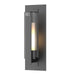 Vertical Bar Fluted Glass Medium Outdoor Sconce in Coastal Black - 307282-SKT-80-ZU0658 by Hubbardton Forge