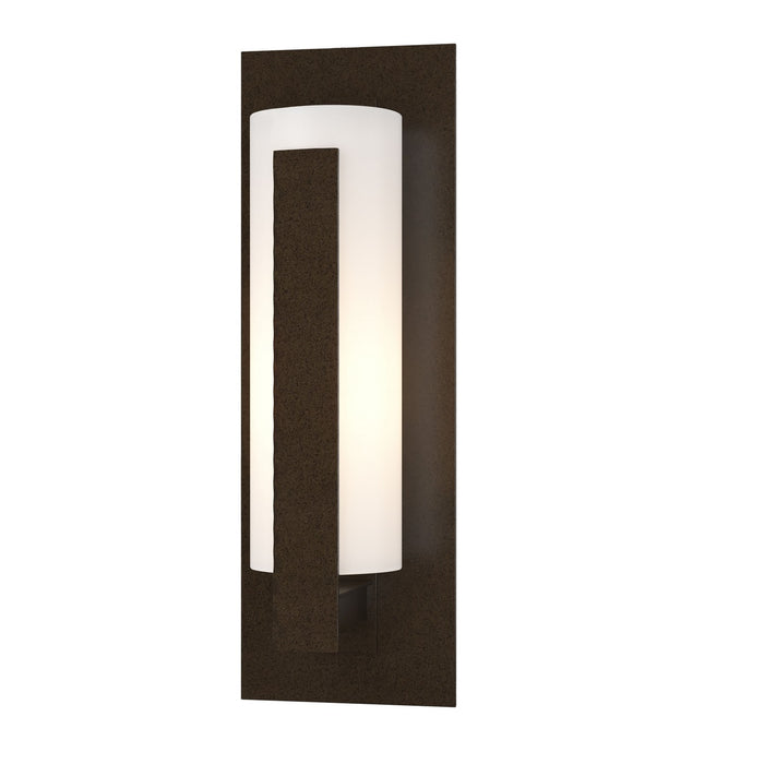 Forged Vertical Bars Small Outdoor Sconce in Coastal Oil Rubbed Bronze - 307285-SKT-14-GG0066 by Hubbardton Forge