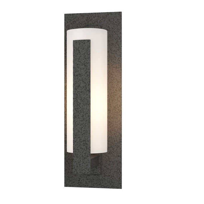 Forged Vertical Bars Small Outdoor Sconce in Coastal Natural Iron - 307285-SKT-20-GG0066 by Hubbardton Forge