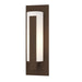 Forged Vertical Bars Small Outdoor Sconce in Coastal Bronze - 307285-SKT-75-GG0066 by Hubbardton Forge