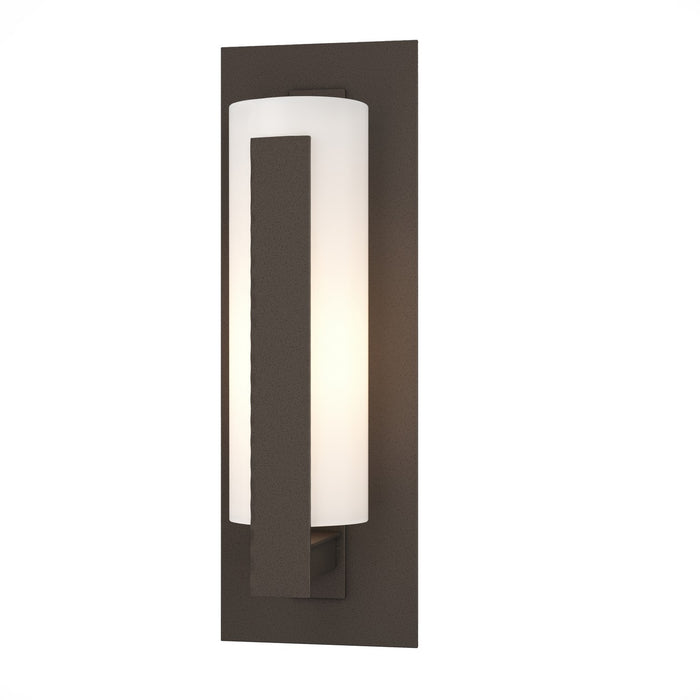 Forged Vertical Bars Small Outdoor Sconce in Coastal Dark Smoke - 307285-SKT-77-GG0066 by Hubbardton Forge