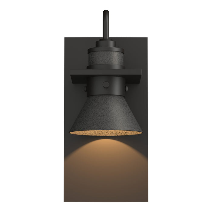 Erlenmeyer Dark Sky Friendly Outdoor Sconce in Coastal Oil Rubbed Bronze with Coastal Natural Iron Accent - 307716-SKT-14-20 by Hubbardton Forge