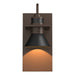 Erlenmeyer Dark Sky Friendly Outdoor Sconce in Coastal Bronze with Coastal Black Accent - 307716-SKT-75-80 by Hubbardton Forge