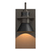 Erlenmeyer Dark Sky Friendly Outdoor Sconce in Coastal Dark Smoke with Coastal Black Accent - 307716-SKT-77-80 by Hubbardton Forge