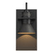 Erlenmeyer Dark Sky Friendly Outdoor Sconce in Coastal Black with Coastal Natural Iron Accent - 307716-SKT-80-20 by Hubbardton Forge