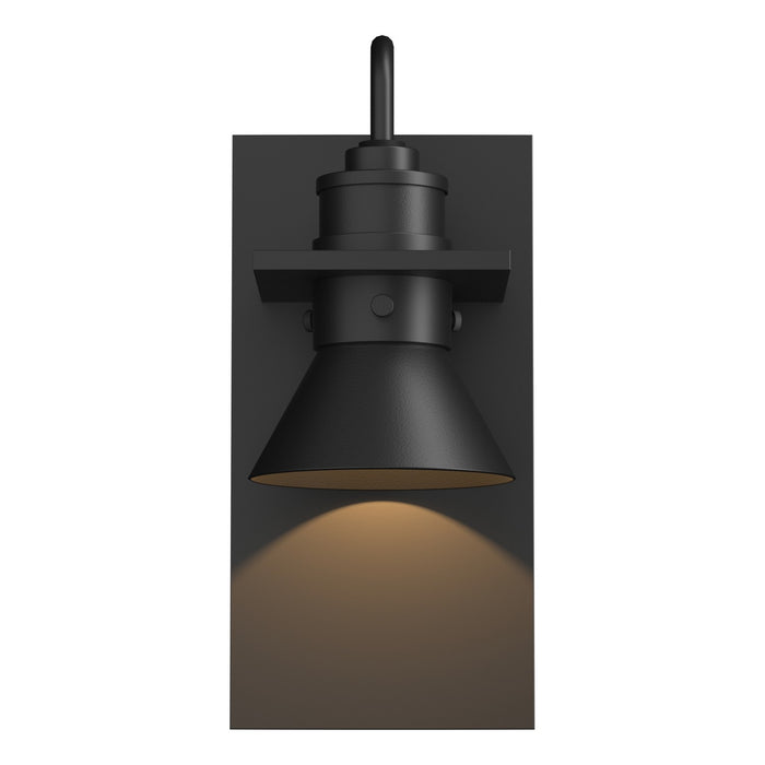 Erlenmeyer Dark Sky Friendly Outdoor Sconce in Coastal Black with Coastal Black Accent - 307716-SKT-80-80 by Hubbardton Forge