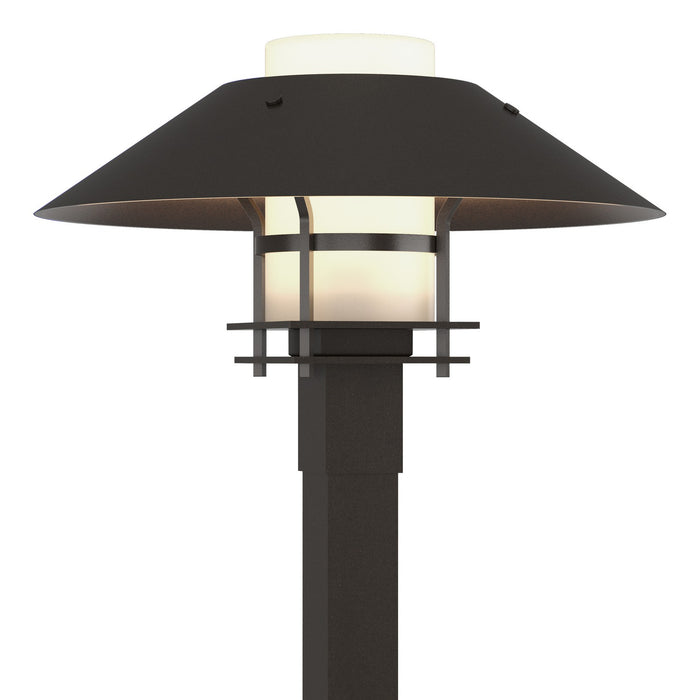 Henry Outdoor Post Light in Coastal Oil Rubbed Bronze with Coastal Oil Rubbed Bronze Accent - 344227-SKT-14-14-GG0026 by Hubbardton Forge