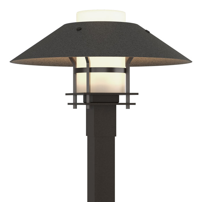 Henry Outdoor Post Light in Coastal Oil Rubbed Bronze with Coastal Natural Iron Accent - 344227-SKT-14-20-GG0026 by Hubbardton Forge